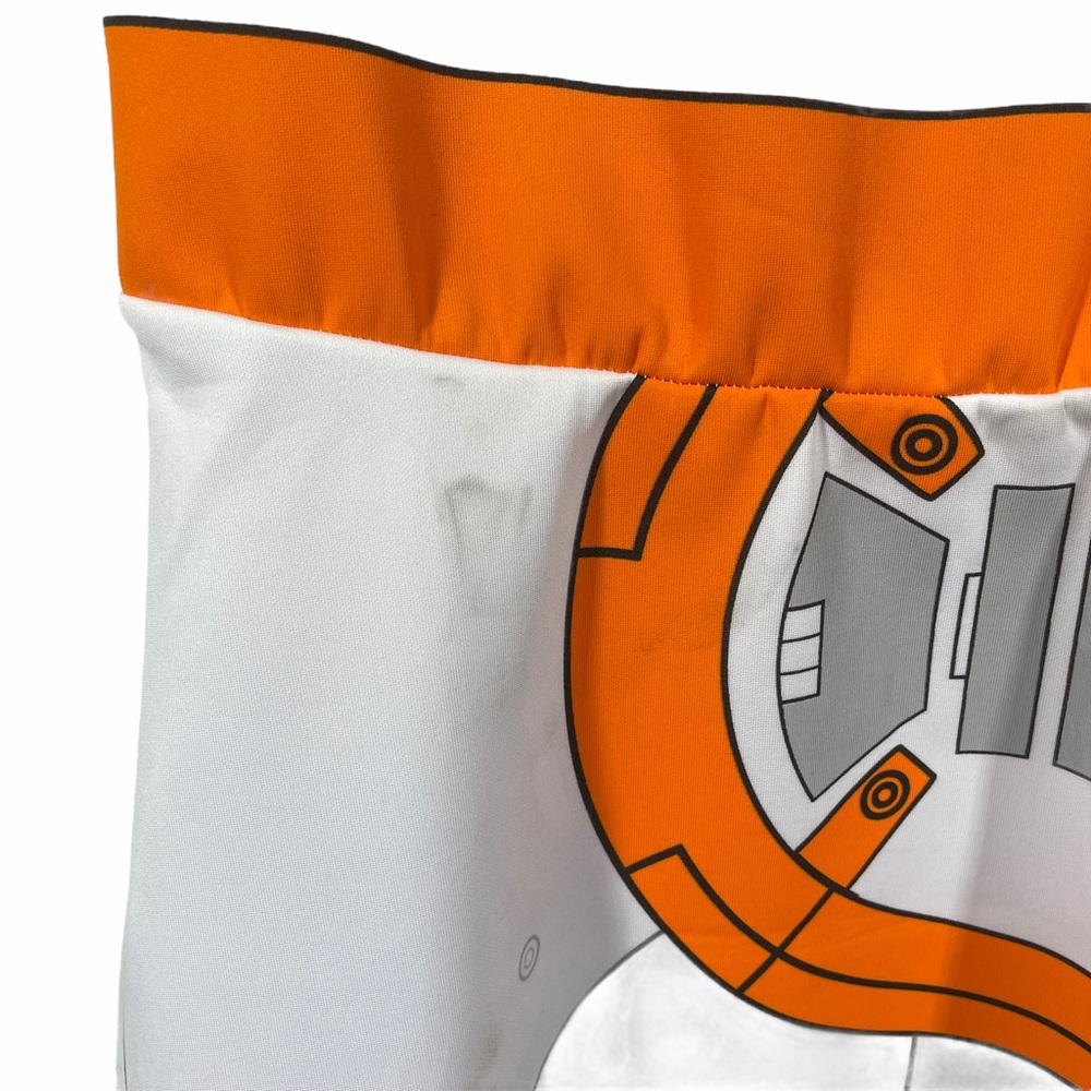Star Wars BB8 Skater Dress Medium White Orange - Picture 7 of 11